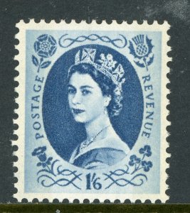 Great Britain 1966 QEII 1'6p Grey Blue Phosphor Bands SG #61a MNH B49