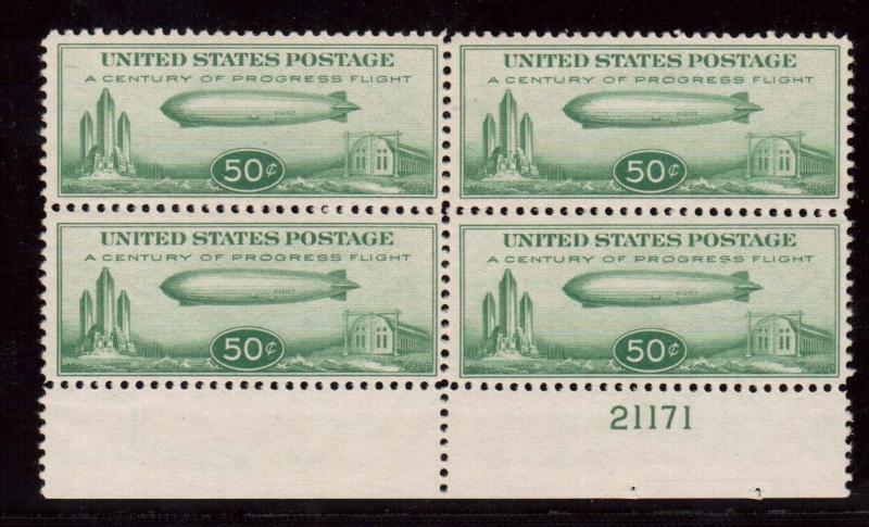 USA #C18 VF/NH Plate Block Of Four