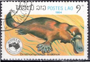 Laos; 1984: Sc. # 592: Used CTO Single Stamp