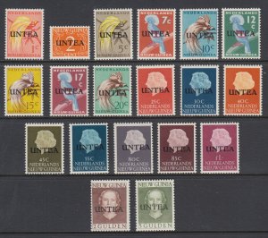 West Irian Sc 1a-19a MNH. 1962 First Issue, cplt set, fresh, bright, VF