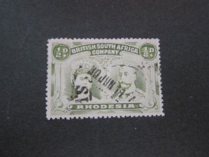 Rhodesia 1910 Sc 101a FU