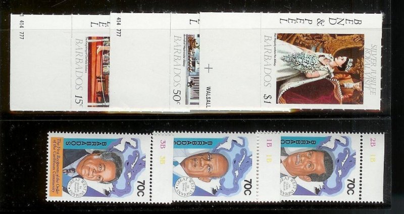 BARBADOS (42) Mint Never Hinged Sets - All Different - Nearly all complete