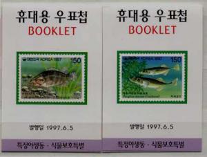 Korea S 1905a,1906a MNH booklets Fishes SCV20