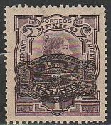 MEXICO 577 5¢ ON 1¢ BARRIL SURCHARGE MINT, NH. F-VF.