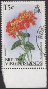 Virgin Islands 697 (used) 15c flowers: Lantana (1991)