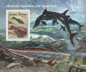 Guinea-Bissau - 2021 Prehistoric Water Animals - Stamp Souvenir Sheet GB210712b