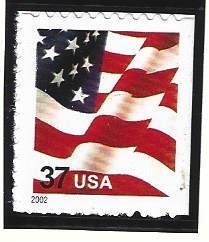 US #3634, U. S. Flag, M-NH*-