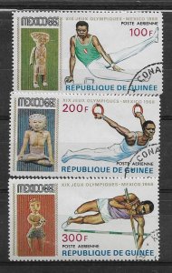 Republique de Guinee 1969 Mexican Olympics SC# C110-C111a CTO