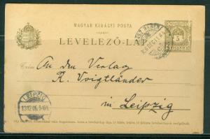 Hungary H & G # 29, pse postal card, used, issued 1902