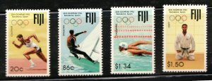 1992 Fiji Sc #665-668 25th Summer Olympics Barcelona, Spain  MNH stamp set Cv$13