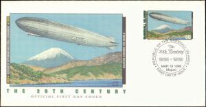 Marshall Islands, Worldwide First Day Cover, Zeppelin