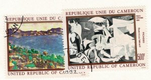 Cameroun #C295-6 CTO cpl Picasso