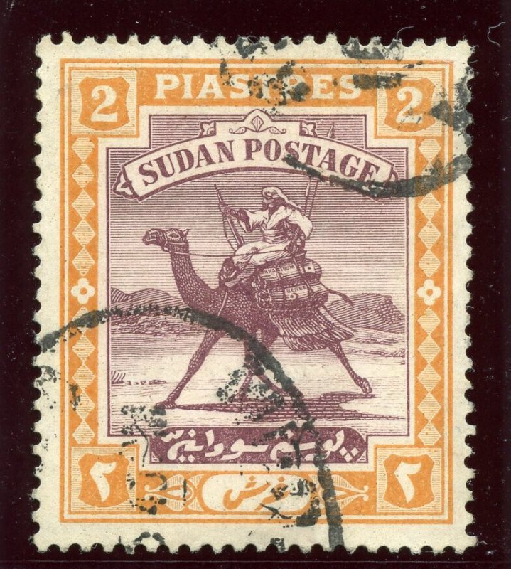 Sudan 1921 KEVII 2p purple & orange-yellow very fine used. SG 26. Sc 25.