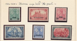 1904-05 Levante - German Colonies - Yvert n. 23/28 - Para Overprint and High Bar