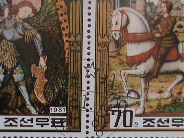 ​KOREA-1981-SC# 2092- 550TH DEATH ANNIV; JOAN OF ARC-CTO- SHEET-VF-LAST ONe