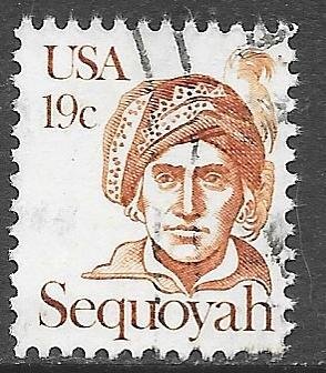 USA 1859: 19c Sequoyah, used, VF