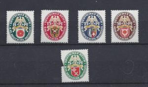 Germany, B28-B32, Coat of Arms (1929) Singles (See Desc.), **MNH** #4  (LL)