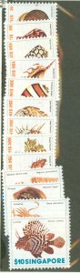 Singapore #263-75 Unused Single (Complete Set)