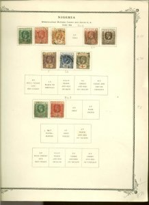 Collection, Nigeria Part A Scott Album Pages, 1921/1968 Cat $202, Mint & Used