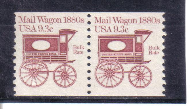  1903 - 9.3 Mail Wagon pair mnh f-vf. 