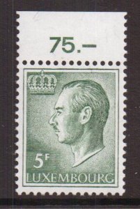 Luxembourg   #427  MNH   1971  Grand Duke Jean  5fr