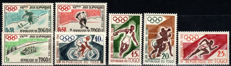 Togo #369-75  F-VF Unused CV $3.45 (X2362)