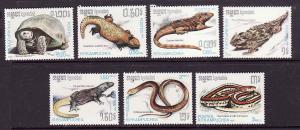 D2-Reptiles-Cambodia-Sc#805-11-unused NH set-1987-