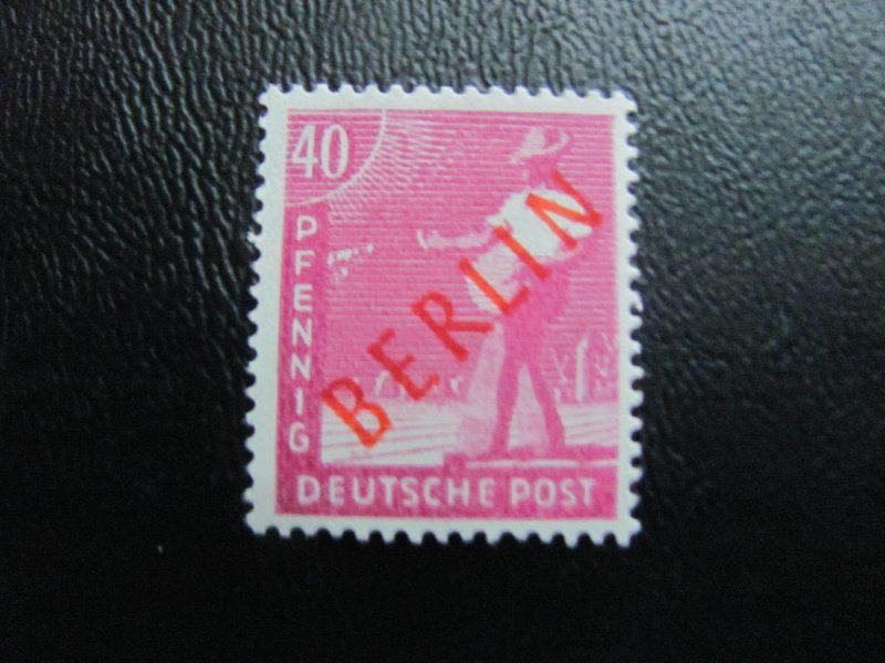 Germany Berlin 1949 MNH SC 9N29 RED OVERPRINT VF/XF MICHEL 18 EUROS