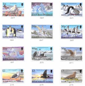 British Antarctic Territory   Scott #263-274  Mint H  Scott CV $55.15