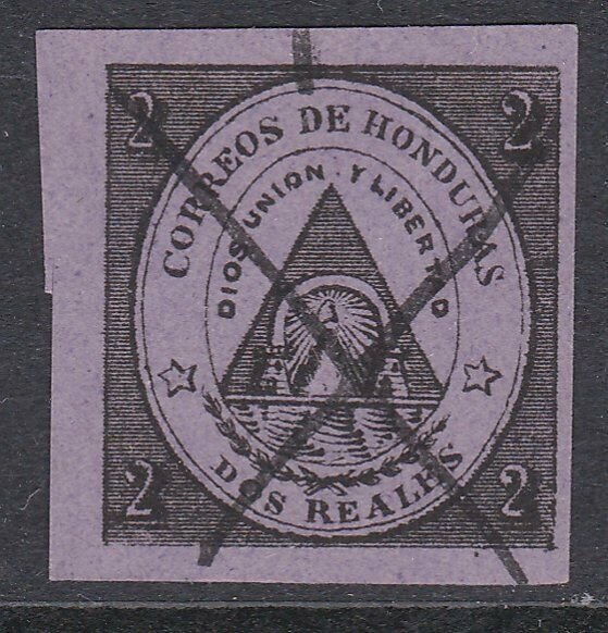 HONDURAS  An old forgery of a classic stamp.................................D489
