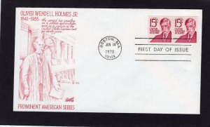 1305E Holmes, FDC coil pair Bazaar cachet