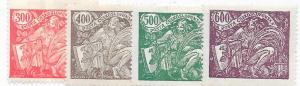 Czechoslovakia #78-81  Agriculture & Science  (MH) CV $25.50