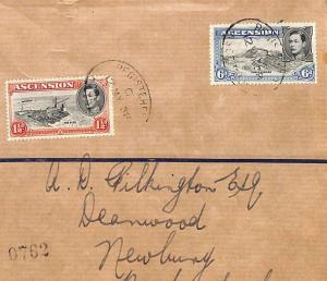 BH69 1938 ASCENSION KGVI New Issues FDC Registered 3 Values {samwells-covers}