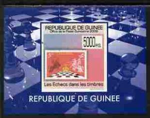 Guinea - Conakry 2009 Chess on Stamps #6 individual imper...