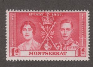 Montserrat 89 Coronation Issue 1937