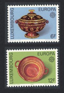 Luxembourg Europa CEPT 19th Century Pottery 2v 1976 MNH SC#585-586