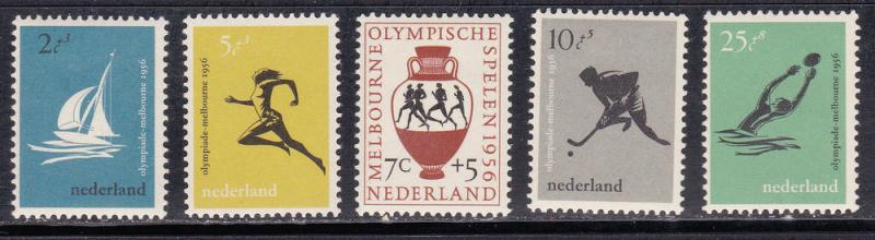 Netherlands # B296-300, Olympic Games, LH, 1/3 Cat.