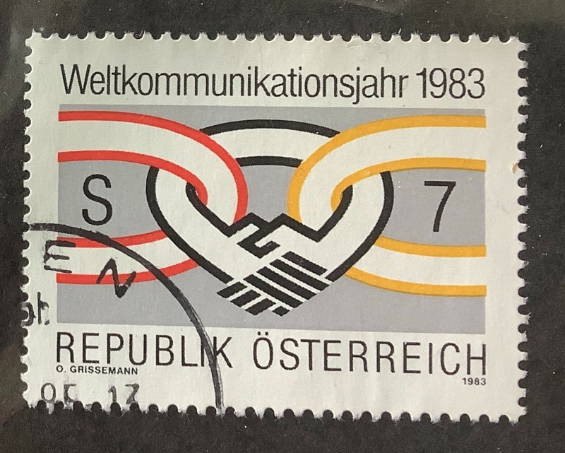 Austria 1983 Scott 1233 used - 7s, World Communications Year