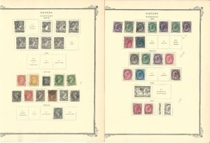 Canada Collection 1851 to 1950 on 46 Scott Specialty Pages