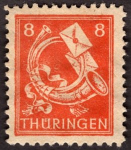 1946, Germany, Thuringia 8pf, MH, Mi 96AYy