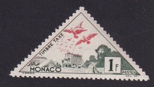 Monaco  #J39   MNH  1954  postage due  1fr  carrier pigeons