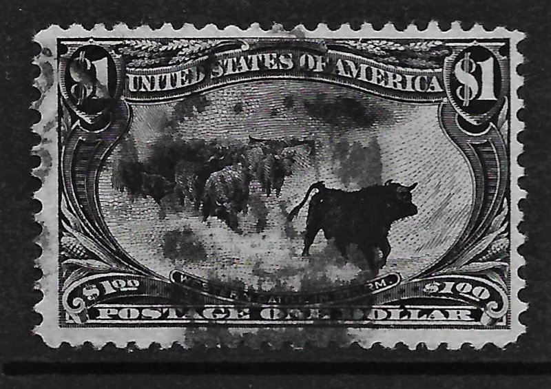 1898 Scott #292 used FVF, PF cert., Cat. Val. $700.00
