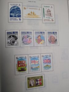 collection on pages Tristan da Cunha 1980-90 PT: CV $113