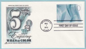 UNITED STATES 4720 WAVES OF COLOR USED FDC! RARE CV814