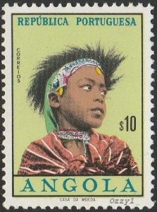 Angola #419 Girls of Angola-Costumes MINT-XF-OG-NH.