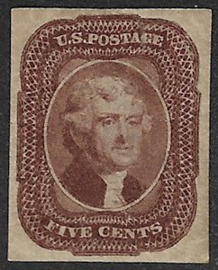 US #12 SCV $30000.00 VF/XF part gum, lightly hinged, super color, a very RARE...