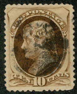 US #187 SCV $130.00 XF JUMBO, very large stamp,  super color and nicely cente...