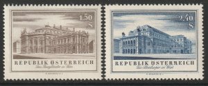 Austria 1955 Sc 606-7 set MNH**