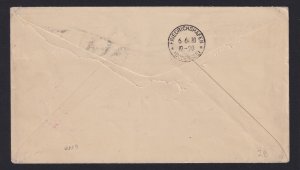 US Scott C14 (on cover) May 27th 1930 Graf Zeppelin, $1.30 brown, VERY FINE USED