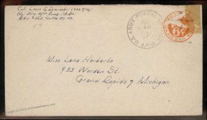 USA WWII APO Airmail Military Mail Cover 93806